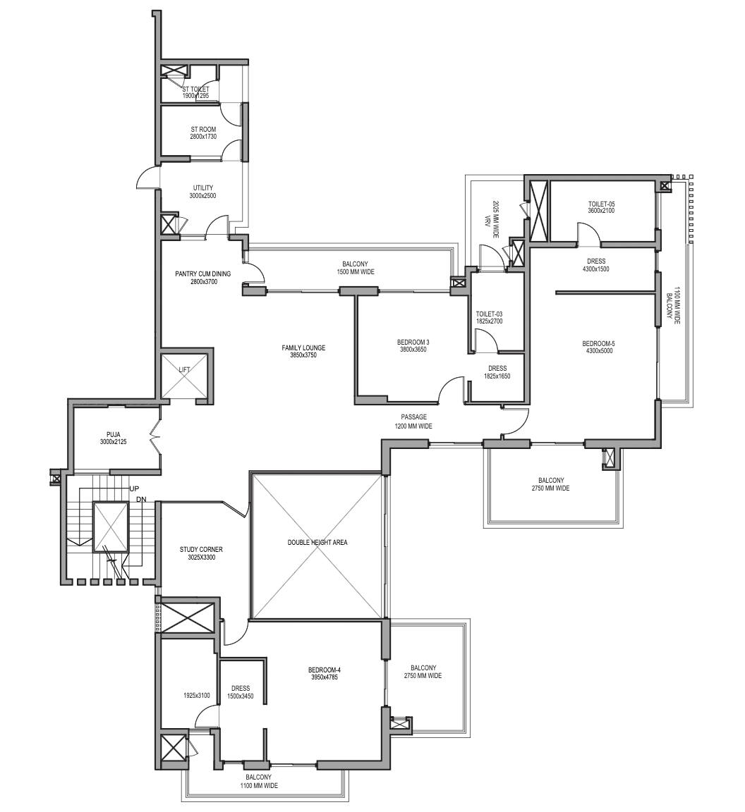 Skyvilla 1 (Level 2) Tower 2/4